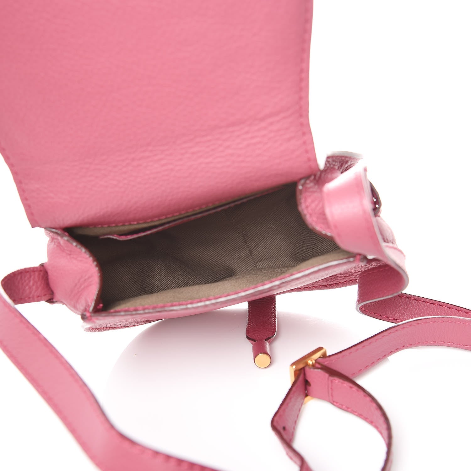 Chloe Calfskin Mini Marcie Round Crossbody Bag Dreamy Pink 5 of 12