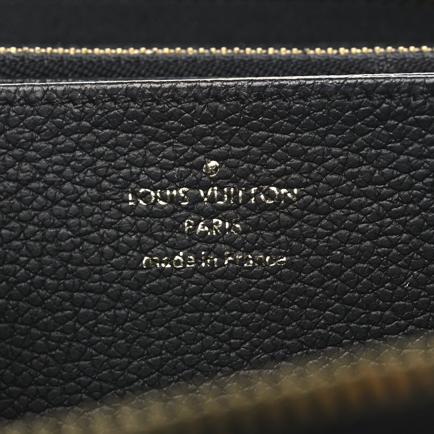 Louis Vuitton Empreinte Monogram Giant Zippy Wallet Black Beige 6 of 9