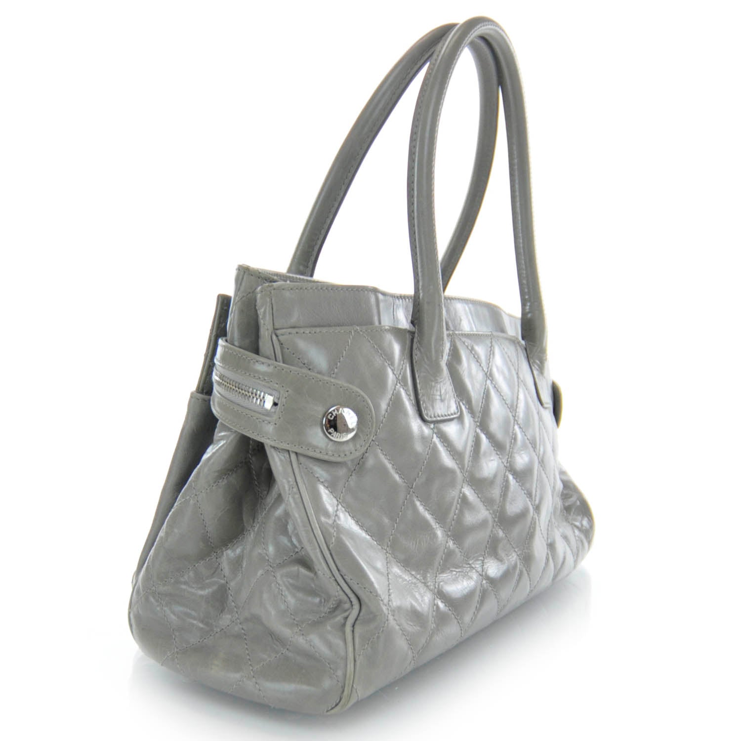 Chanel Glazed Calfskin New Portobello Grey 3 of 9