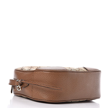 Gucci Monogram Mini Bree Messenger Bag Beige Tabacco 4 of 9