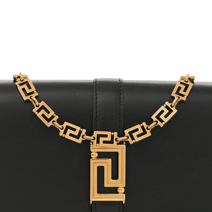 Versace Calfskin Greca Goddess Wallet On Chain Black 7 of 10