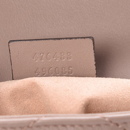 Gucci Calfskin Matelasse Super Mini GG Marmont Shoulder Bag Porcelain Rose 9 of 10