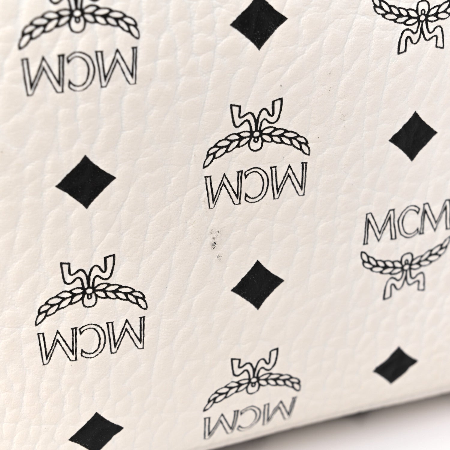 MCM Visetos Medium Project Reversible Shopper Tote White 9 of 17