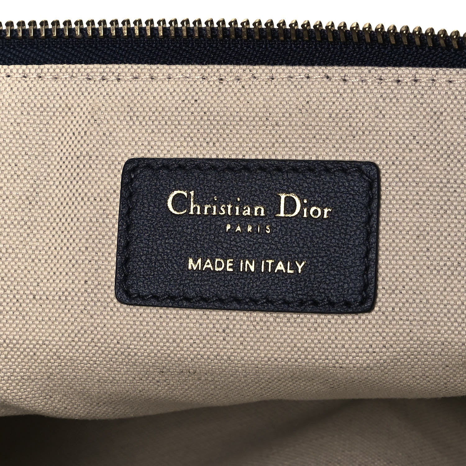 Christian Dior Oblique Pouch Clutch Blue 8 of 10