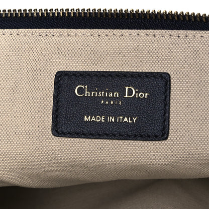 Christian Dior Oblique Pouch Clutch Blue 8 of 10