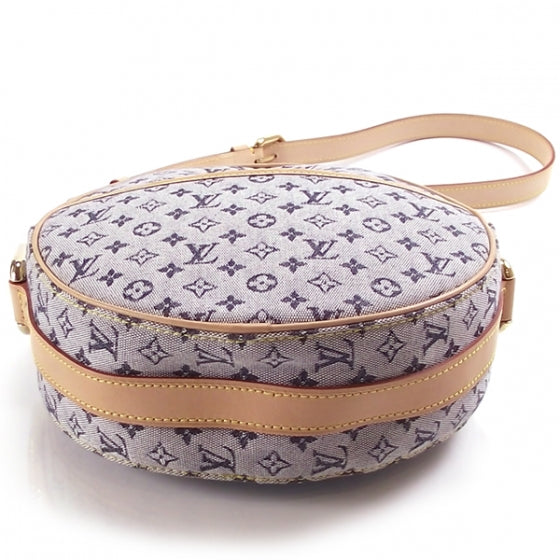 Denim Mini Lin Monogram Canteen Blue