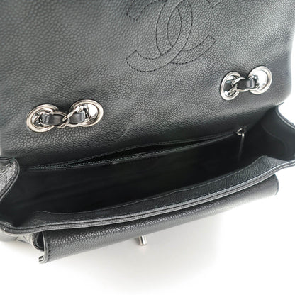 Chanel Caviar Quilted Medium Now and Forever Flap Black 5 of 7