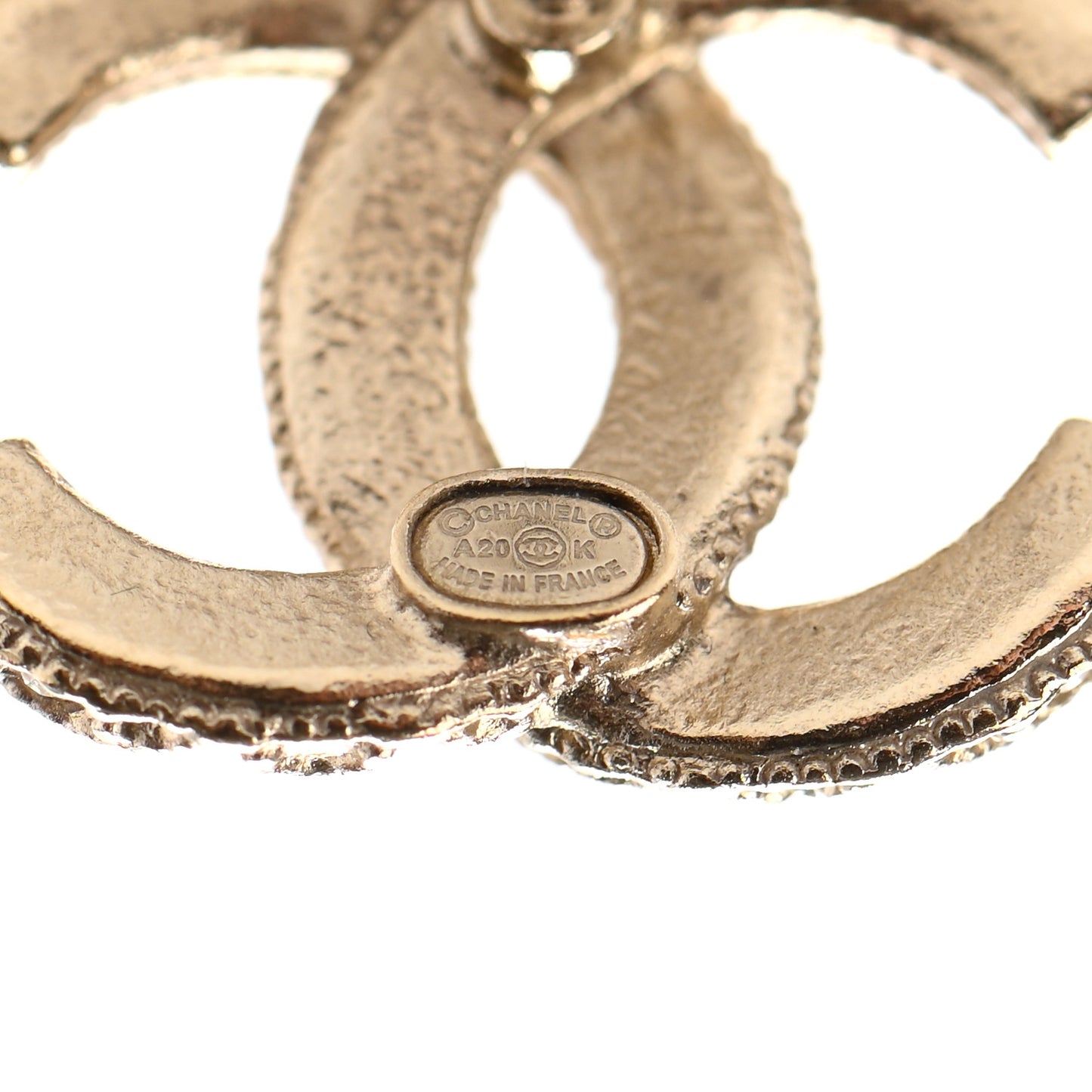 Crystal CC Earrings Gold