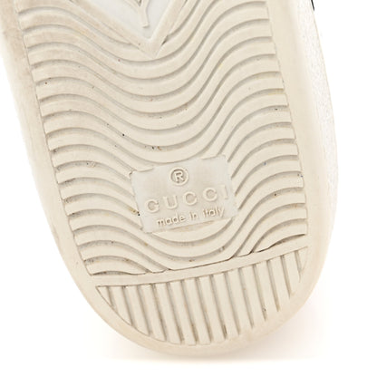 Gucci Calfskin Gucci 100 Womens Ace Sneakers 39.5 White Hibiscus Red 7 of 12