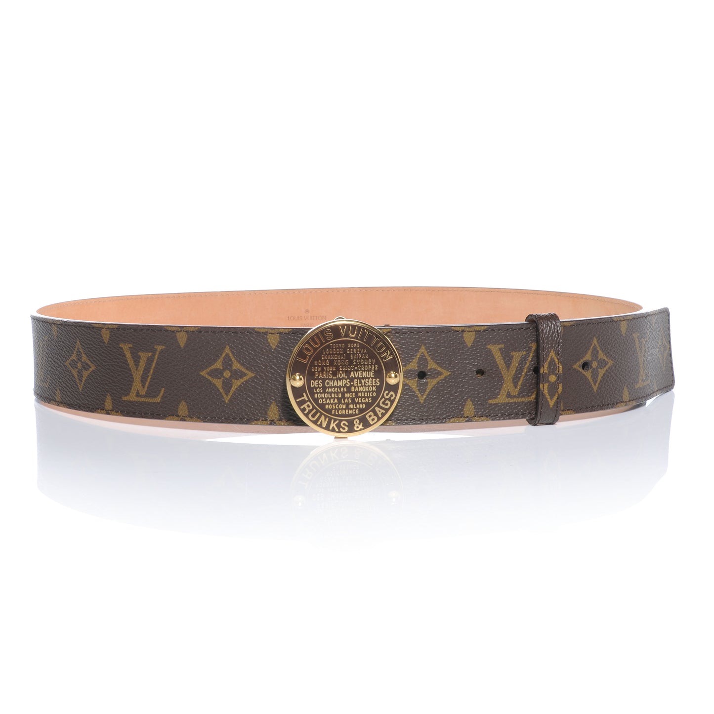 Monogram Trunks and Bags Belt 90 36