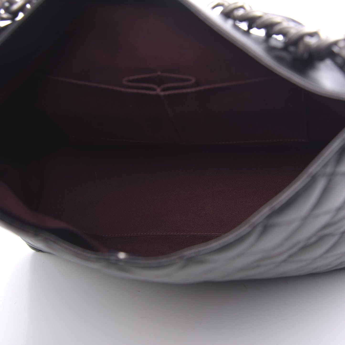 Aged Calfskin Quilted Mad About Quilting Hobo Black