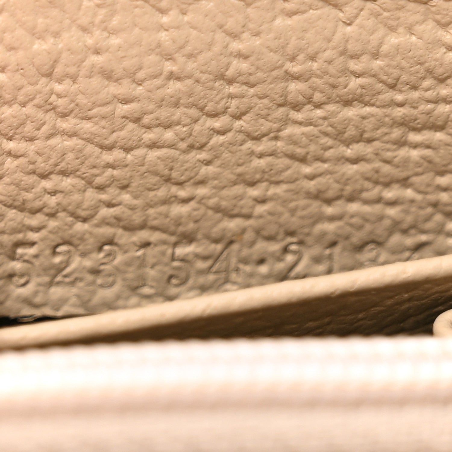 Gucci GG Supreme Monogram Textured Dollar Calfskin Web Ophidia Zip Around Wallet Beige Mystic White Oatmeal 8 of 8