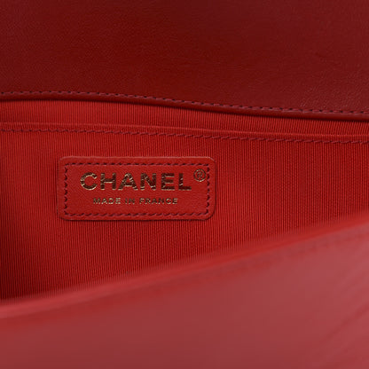 Chanel Lambskin Quilted Medium Boy Flap Red 8 of 13