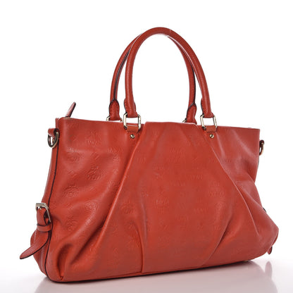 MCM Calfskin Ottomar Monogram Tote Orange 3 of 18