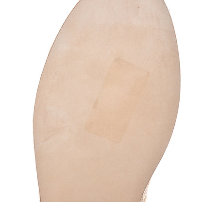 Chanel Lambskin Grosgrain CC Espadrille Mules 40 Beige Black 8 of 10