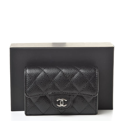 Chanel Caviar Quilted Flap Card Holder Black 10 of 10