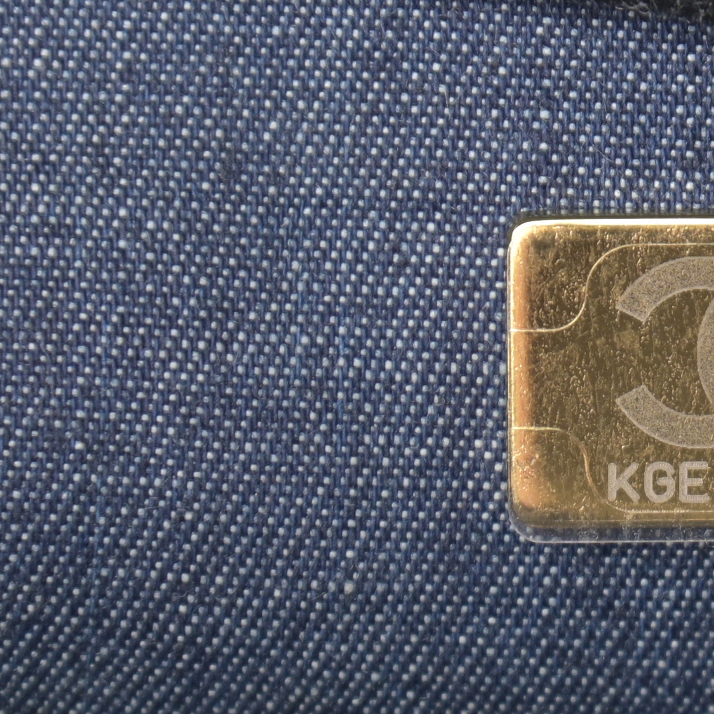 Denim Quilted Medium Funky Town Flap Black