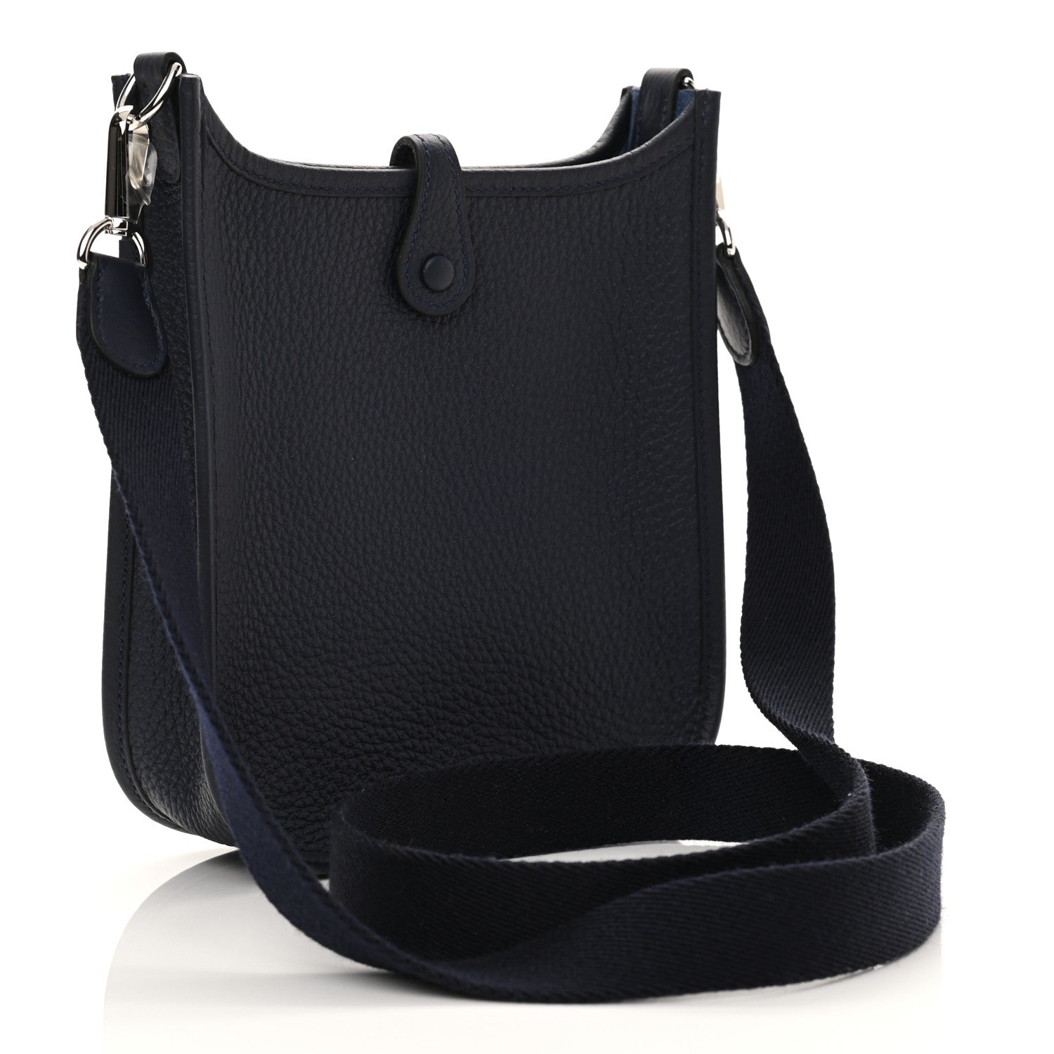 Hermes Taurillon Clemence Amazone Evelyne TPM Bleu Nuit Bleu Indigo 3 of 11