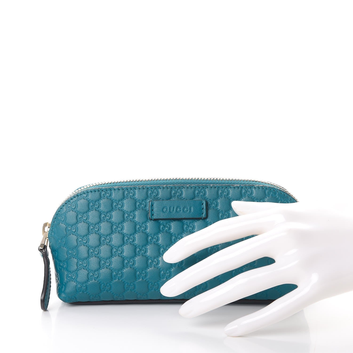 Gucci Soft Microguccissima Cosmetic Case Deep Cobalt 2 of 7