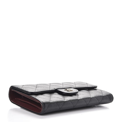 Chanel Caviar Quilted Large Flap Wallet Black 4 of 9