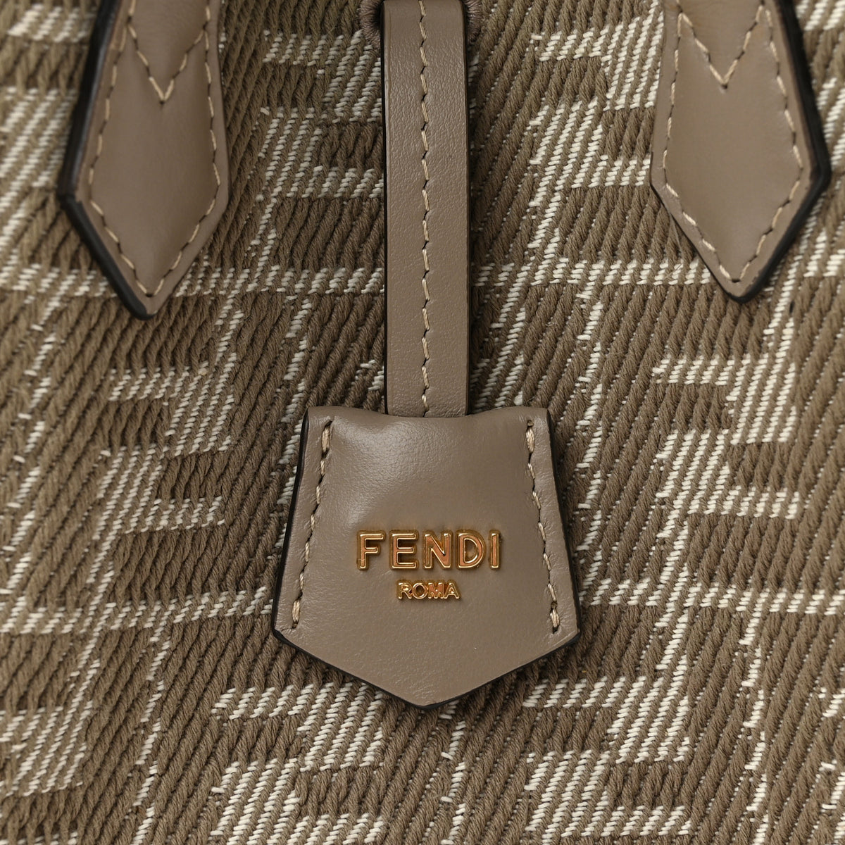 Fabric Jacquard Vitello Grace FF 1974 Mini Fendi Origami Dove White Dove