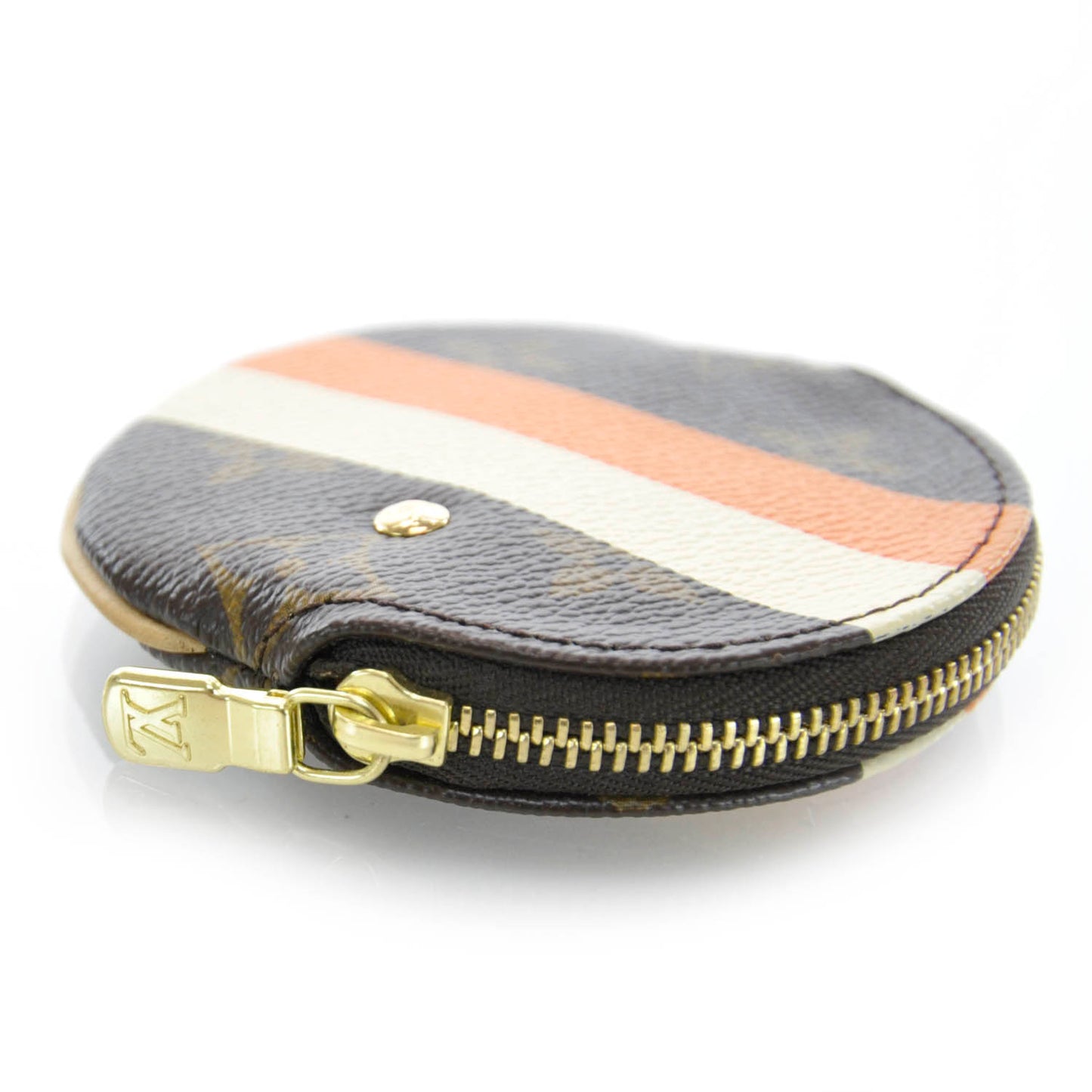 Monogram Groom Round Coin Purse