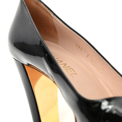 Chanel Patent CC Pumps 40 Black 10 of 11