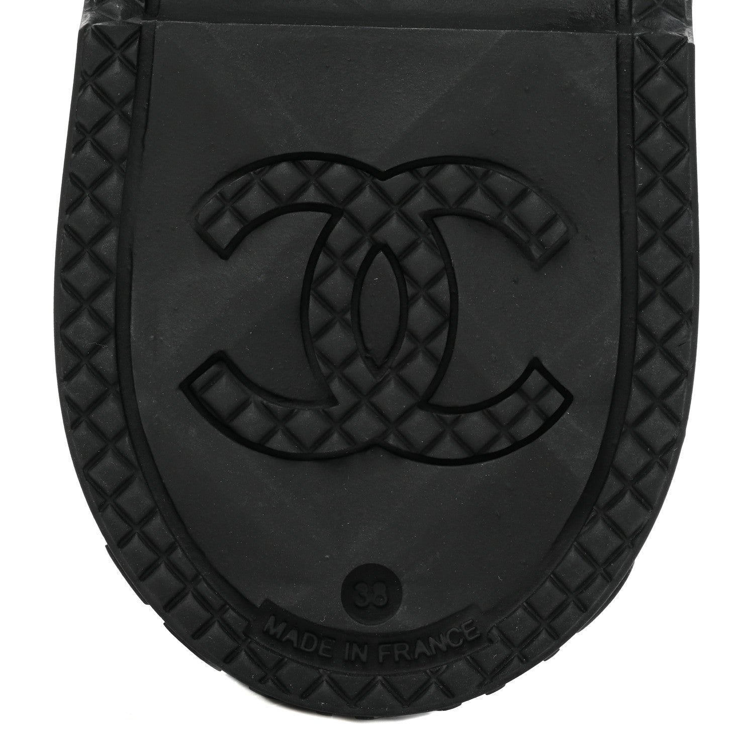 Chanel Rubber CC Short Rain Boots 38 Black 7 of 11