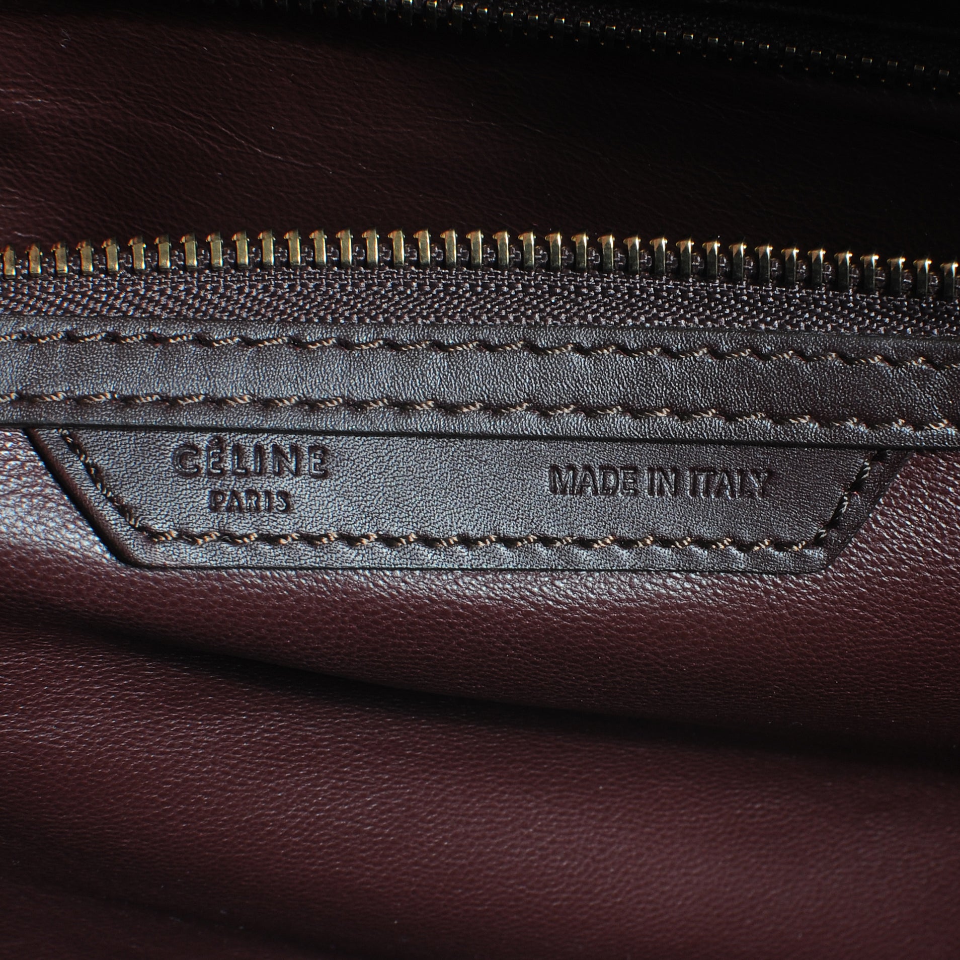 Celine Python Mini Luggage Burgundy 7 of 10