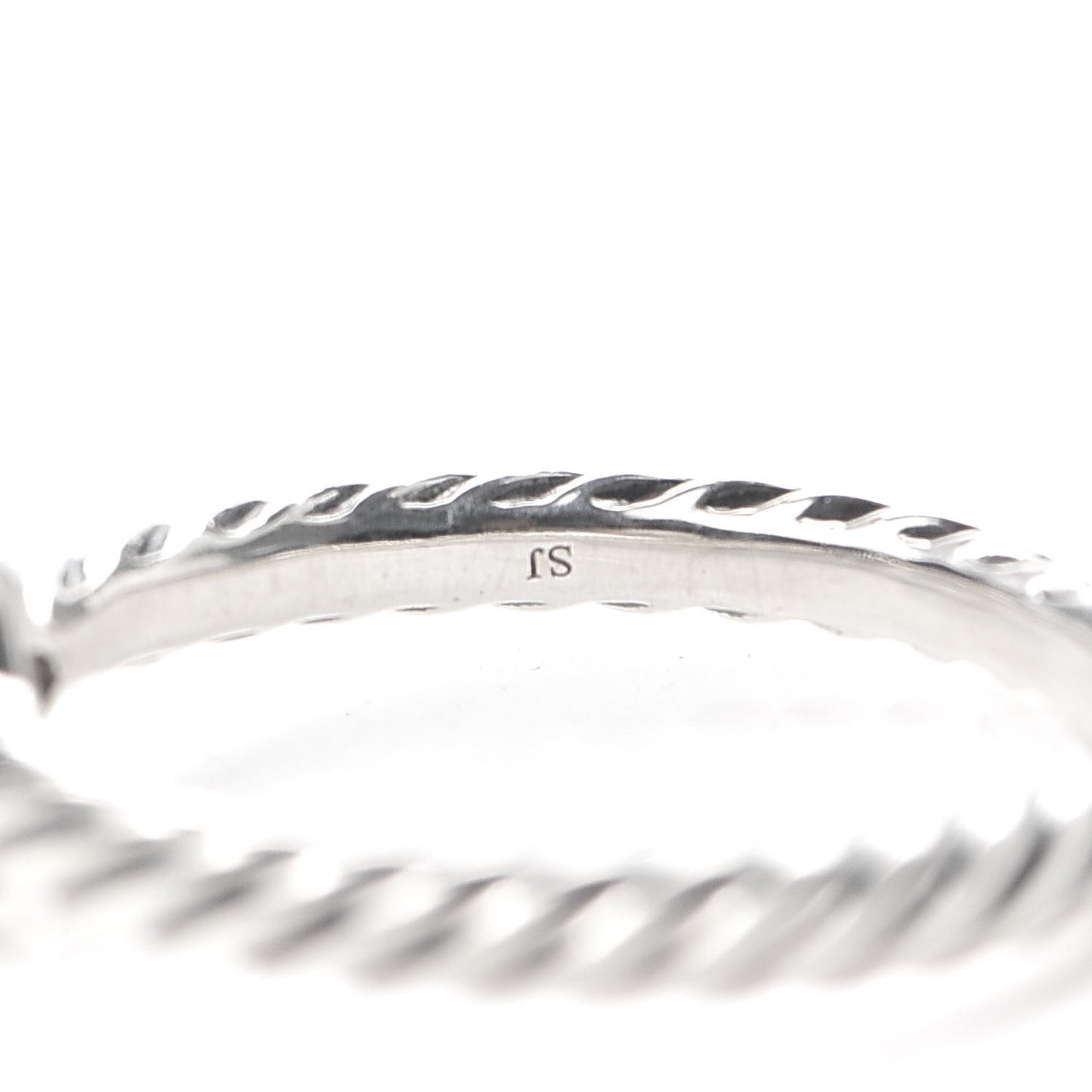 Sterling Silver Diamond Quatrefoil Ring 49 5