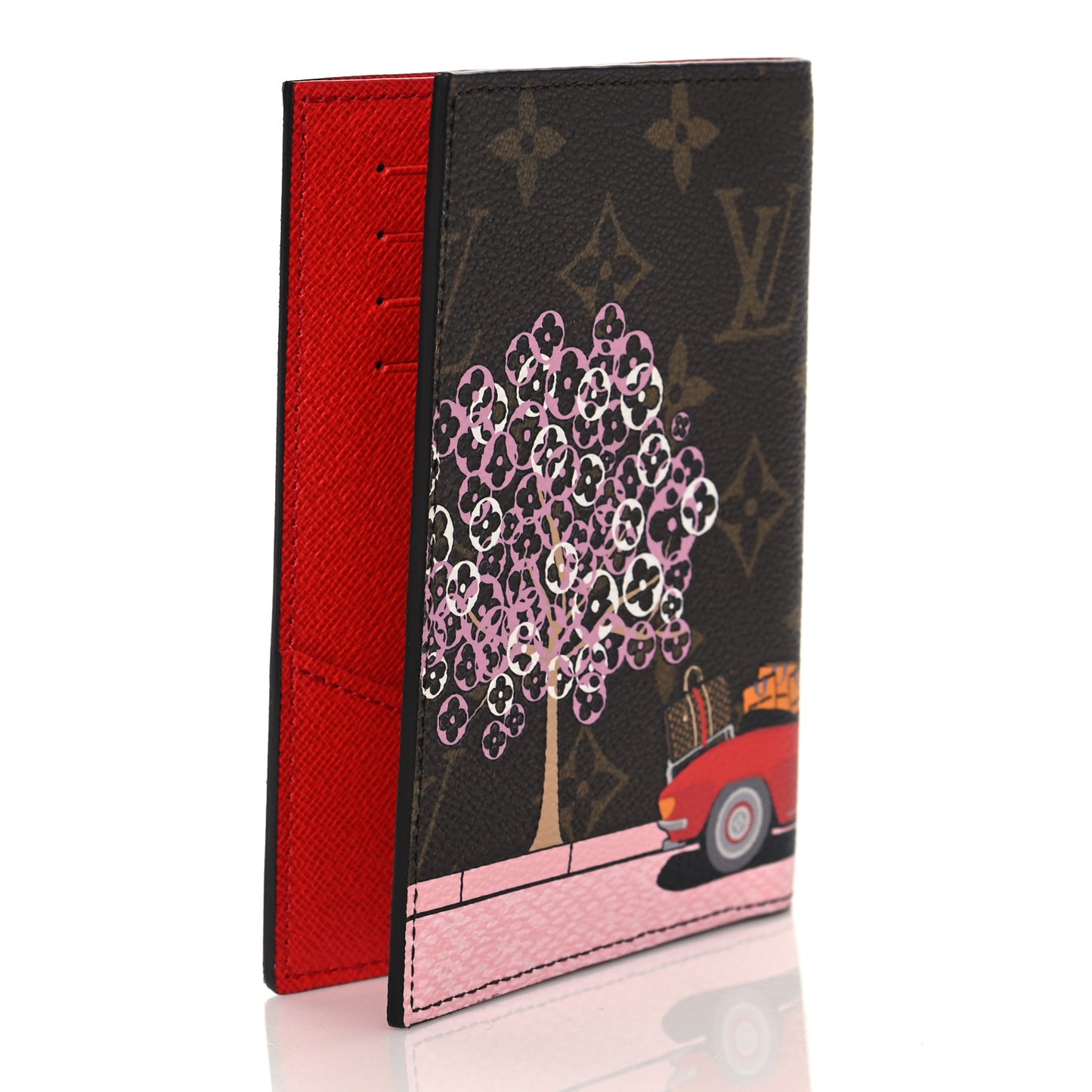 Monogram 2019 Christmas Animation Passport Cover Rouge