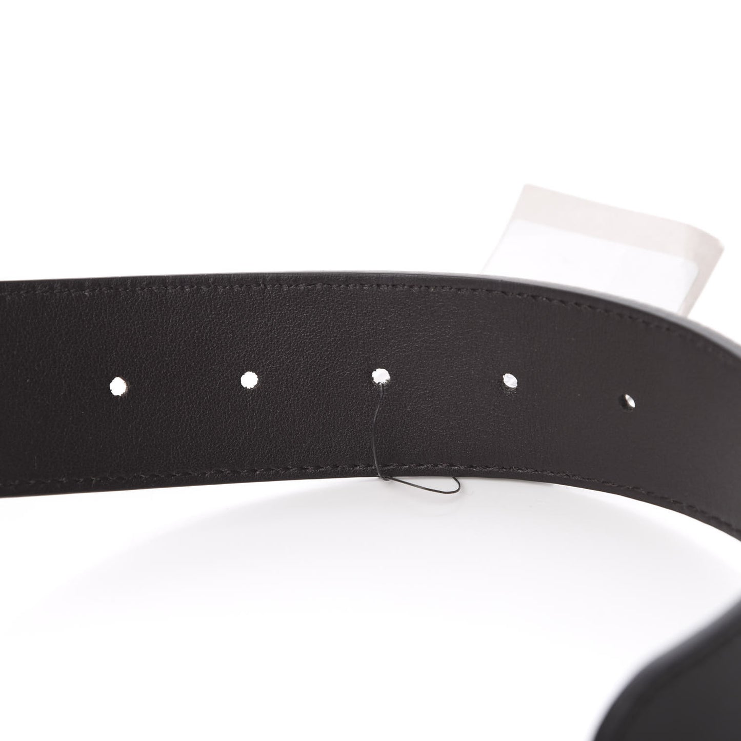 Moon Calfskin Nickel Double G 40mm Belt 80 32 Dark Cocoa