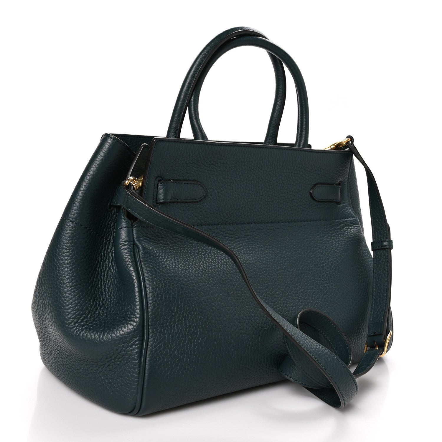 Mulberry Heavy Grain Belted Bayswater Tote Mulberry Green 3 of 12