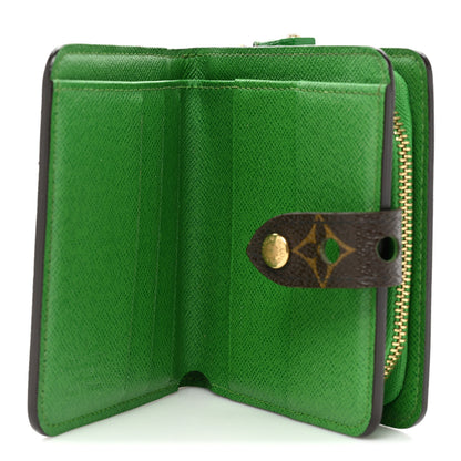 Louis Vuitton Monogram Perforated Compact Zipped Wallet Green 5 of 15