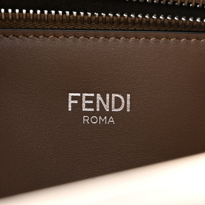 Fendi FF Vitello King Jacquard 1974 Medium Peekaboo I SEE U Satchel Brown 7 of 14