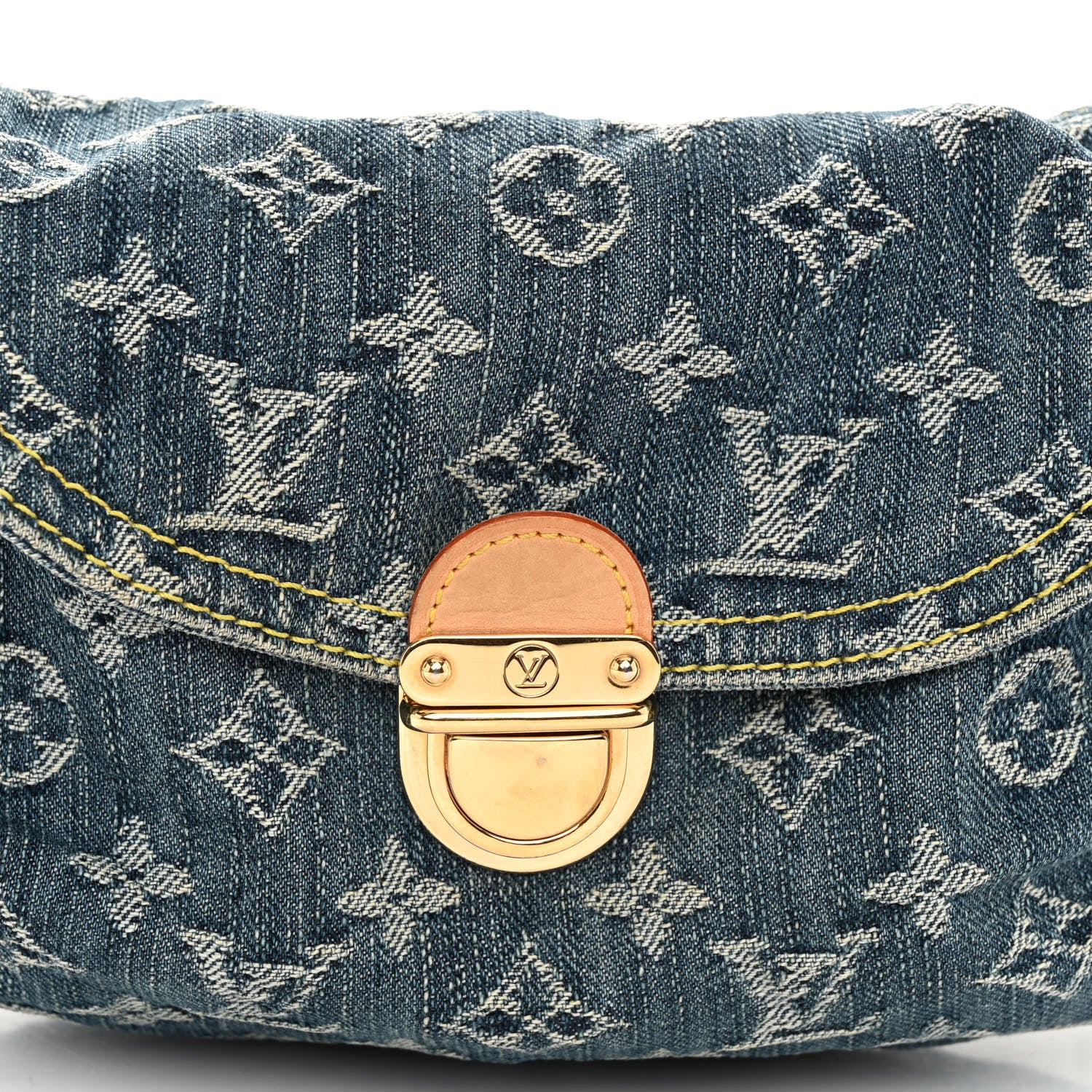 Louis Vuitton Monogram Denim Mini Pleaty Blue 7 of 9