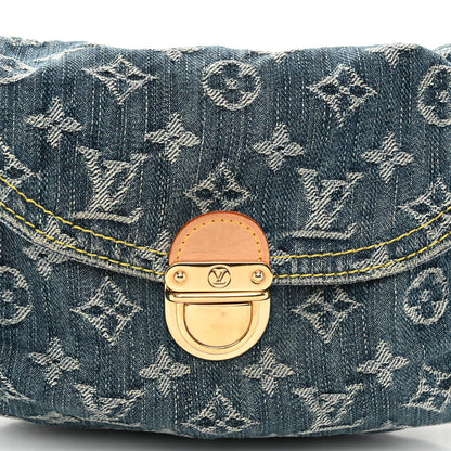 Louis Vuitton Monogram Denim Mini Pleaty Blue 7 of 9