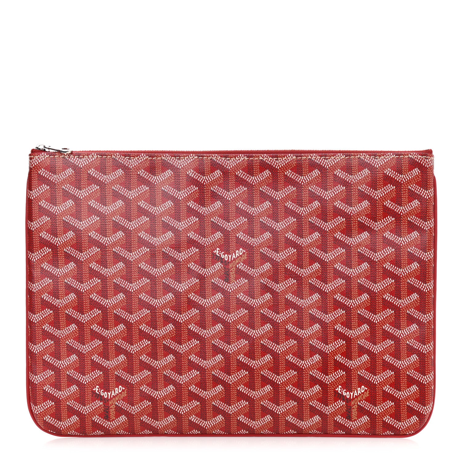 Goyard Goyardine Senat Pochette MM Red 2 of 16