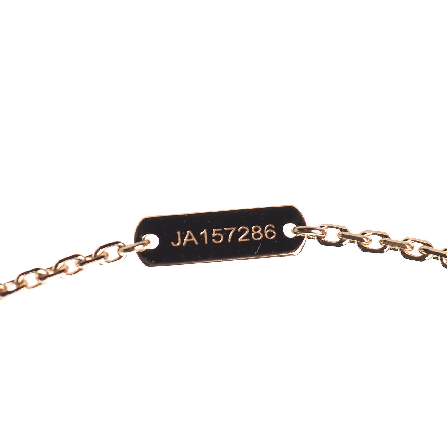 Van Cleef & Arpels 18K Yellow Gold Black Onyx Vintage Alhambra Pendant Necklace 5 of 7