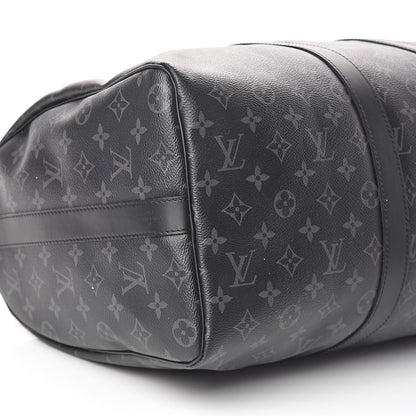 Louis Vuitton Monogram Eclipse Keepall Bandouliere 45 9 of 10