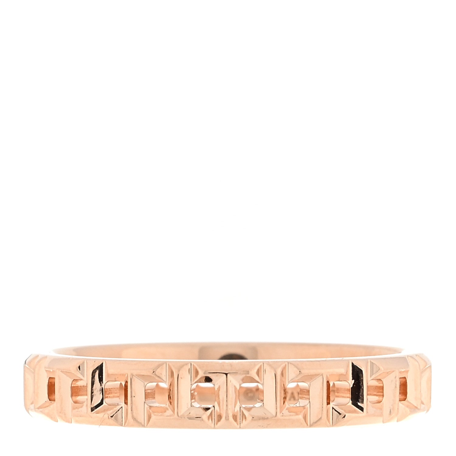 Tiffany 18K Rose Gold Narrow T True Ring 54 7 1 of 5
