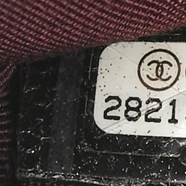 Caviar Quilted Small Cosmetic Case Black