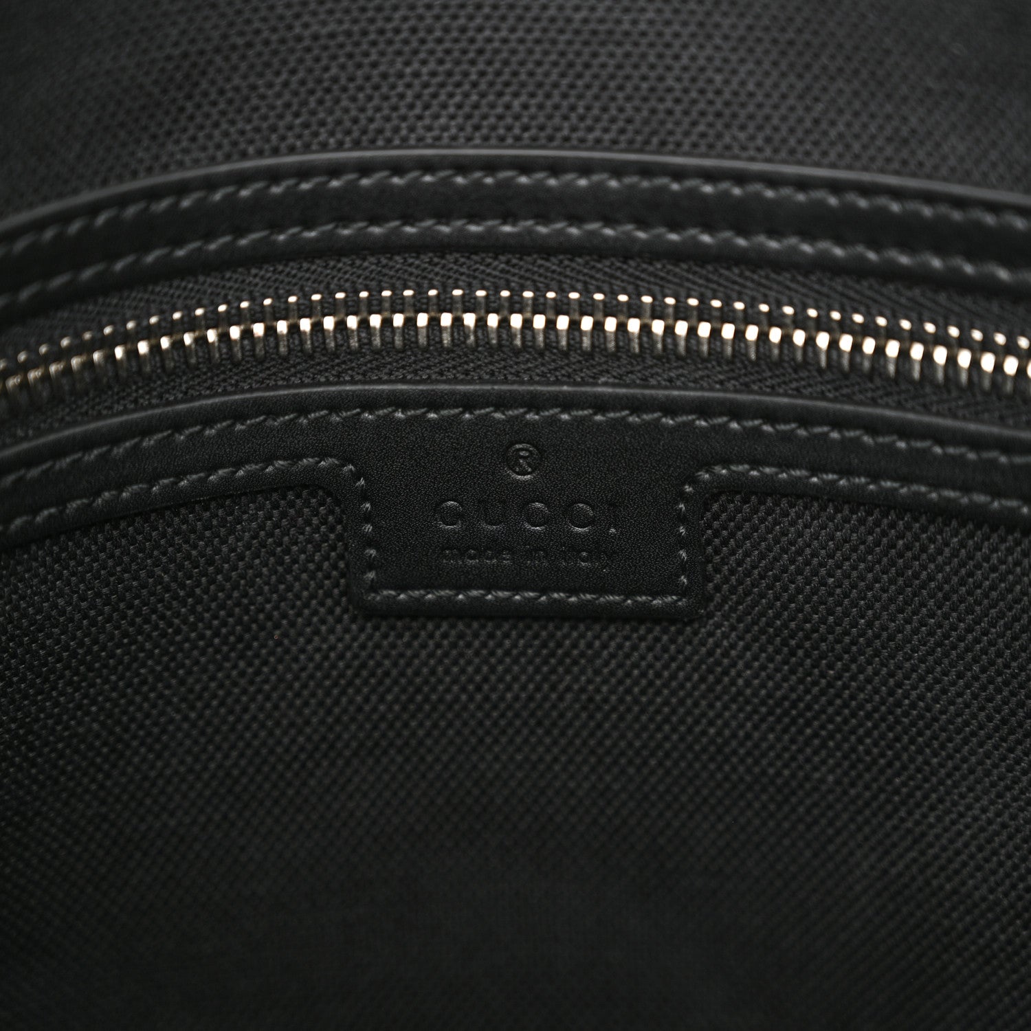 Gucci GG Supreme Monogram Appia Calfskin Web Flat Messenger Bag Black Grey 6 of 10