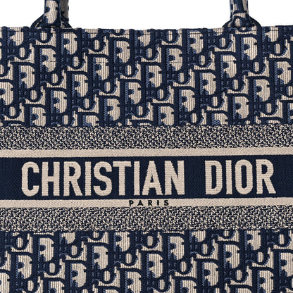 Christian Dior Oblique Medium Book Tote Blue Multicolor 8 of 12