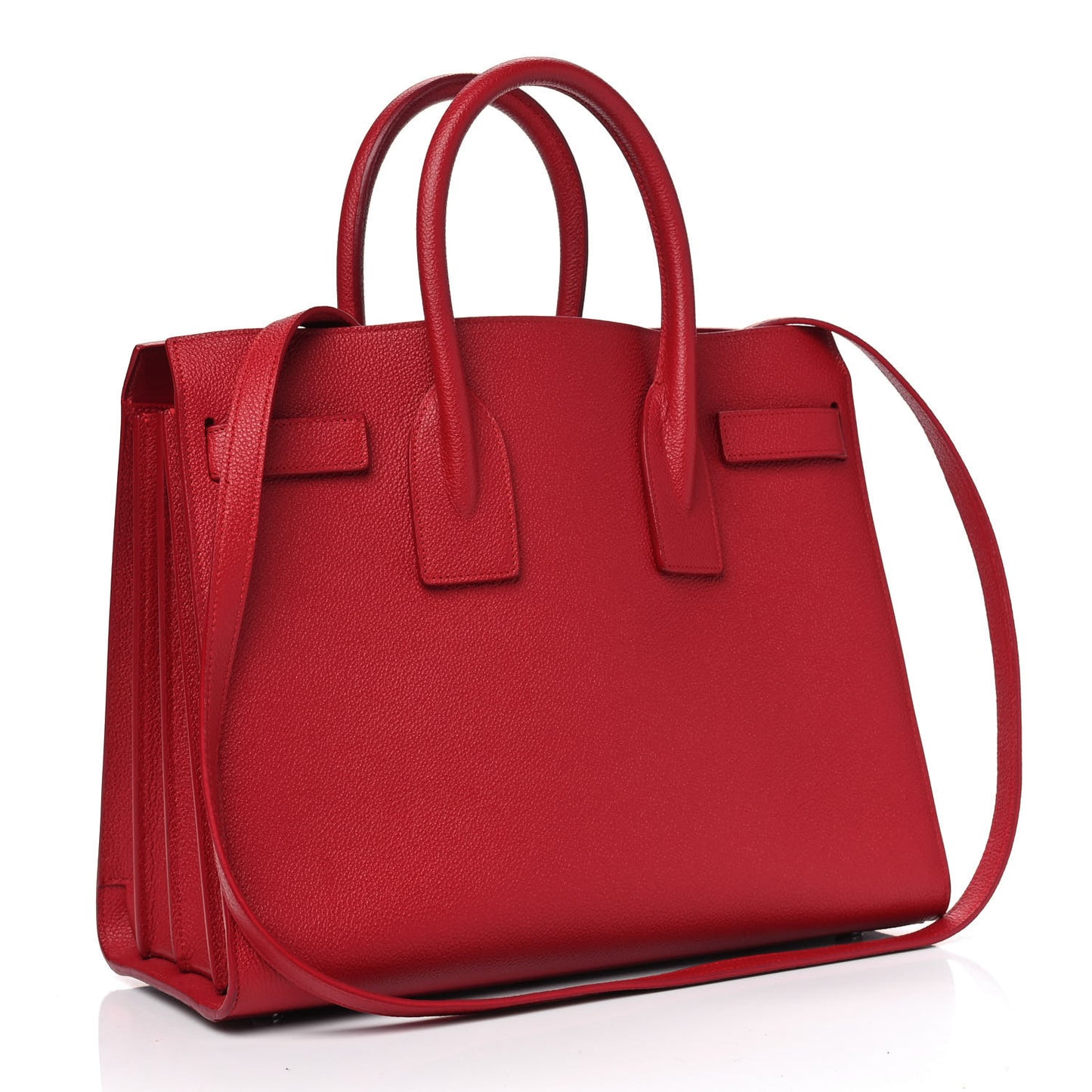 Grained Calfskin Small Sac De Jour Lipstick Red