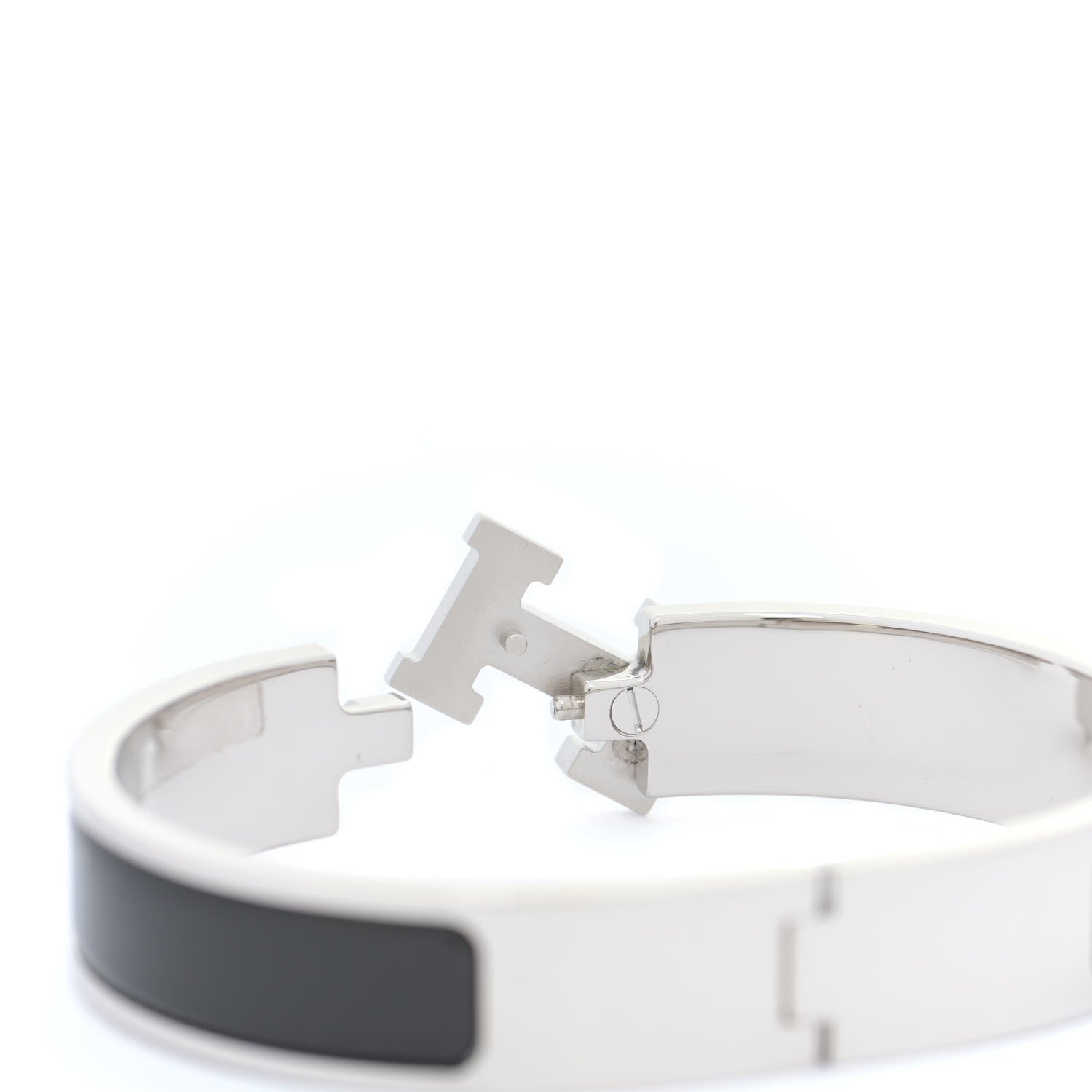 Hermes Enamel Narrow Clic Clac H Bracelet PM Black 4 of 6
