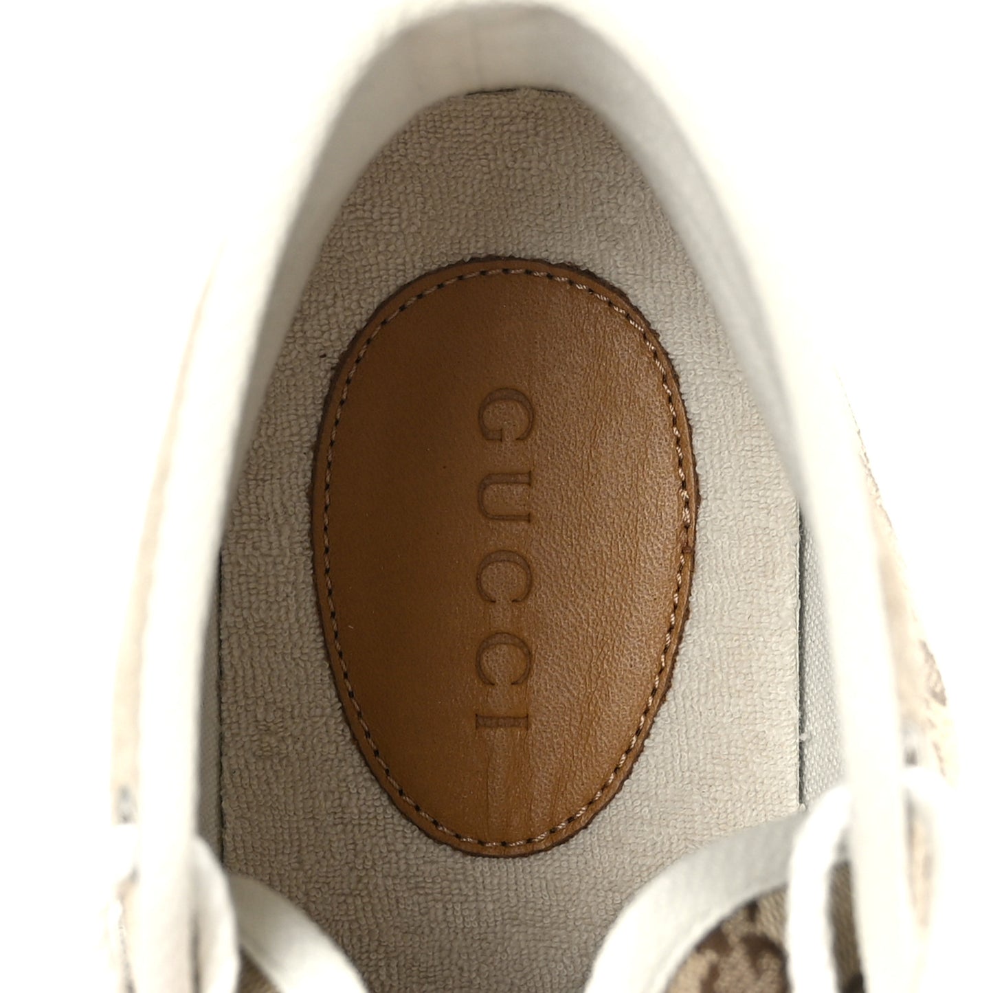 Monogram Suede Mens Tortuga High Top Sneakers 8 Beige Ebony Oatmeal Mystic White