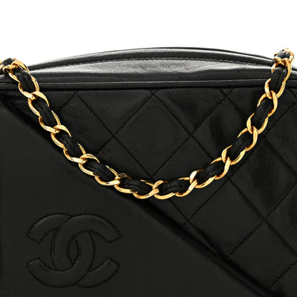 Chanel Lambskin Quilted Tassel Camera Case Black 9 of 13