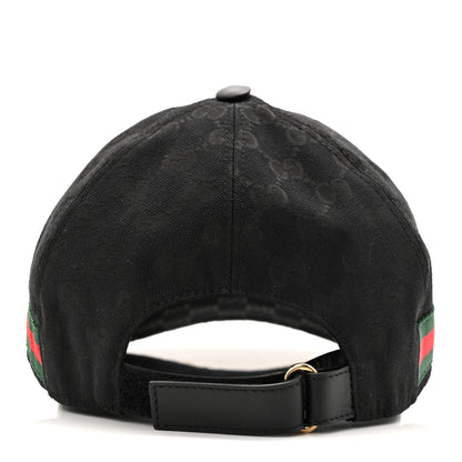 Gucci Monogram Web Baseball Hat M 58 Black 6 of 9