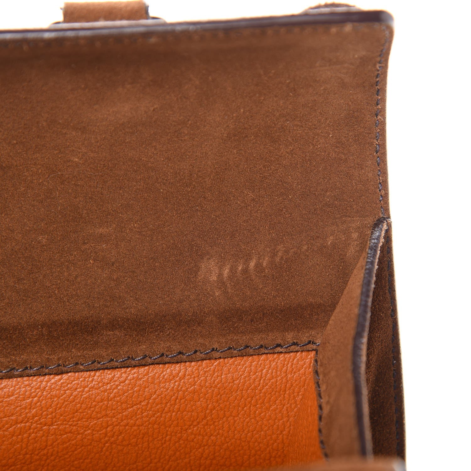 Prada Suede Grommet Frame Satchel Tabacco 20 of 22